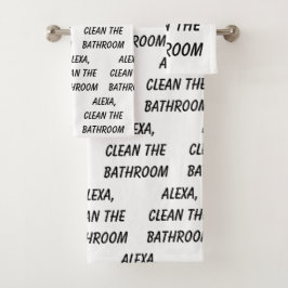 Alexa、トイレの掃除 バスタオルセット