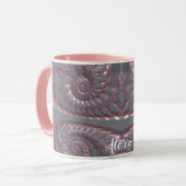 ALEXA ～光沢3Dザニーピンクシルバー～ マグカップ (正面左)