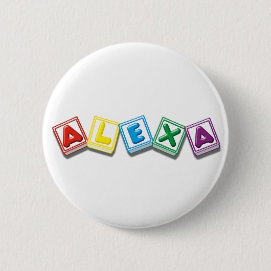 Alexa 缶バッジ (正面)