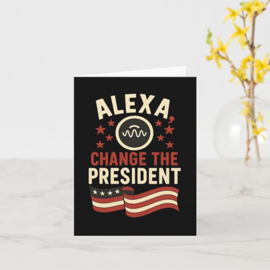 Alexa Change The Presidend カード (黄色い花)