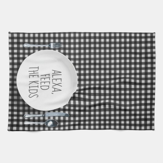 Alexa Command Humor キッチンタオル (横)