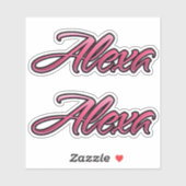 Alexa faded pink Aufkleber Sticker Stickerset シール (シート)