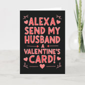 Alexa Send My Husband Valentine Card カード (正面)