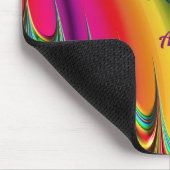 ALEXA to Zany Hot Yellow, Blue, Green and Pink マウスパッド (コーナー)