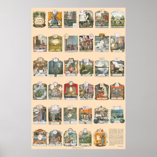 Alexander BenoisのAzbuka（アルファベット） ポスター