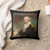 Alexander Hamilton & "なぜ政府"引用文枕 クッション (ブランケット)