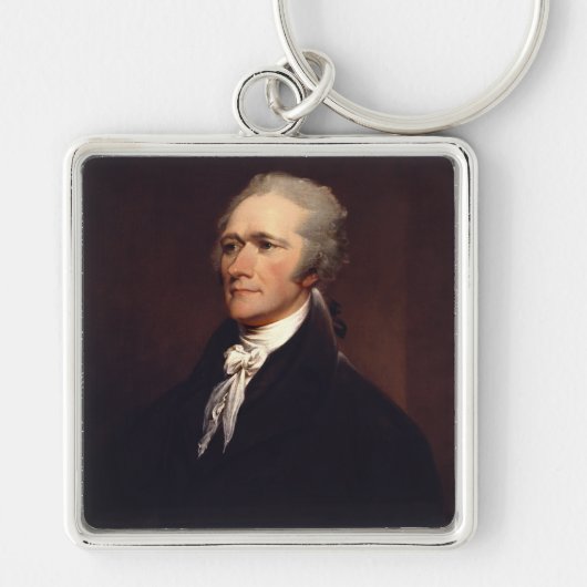 Alexander Hamilton：米国の創始者、歴史 キーホルダー (正面)
