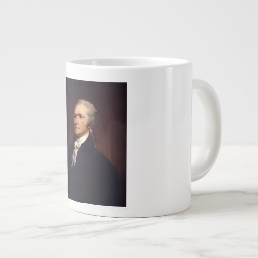 Alexander Hamilton:米国の創始者、歴史 ジャンボコーヒーマグカップ (正面右)