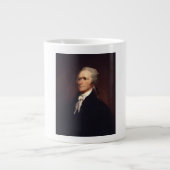 Alexander Hamilton:米国の創始者、歴史 ジャンボコーヒーマグカップ (正面)