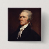 Alexander Hamilton：米国の創始者、歴史 缶バッジ (正面)