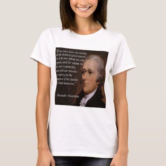 Alexander Hamilton "Enemy Leader"ギフト Tシャツ (正面)