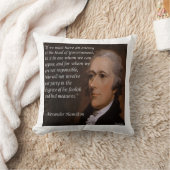 Alexander Hamilton "Enemy Leader"装飾用クッション クッション (ブランケット)