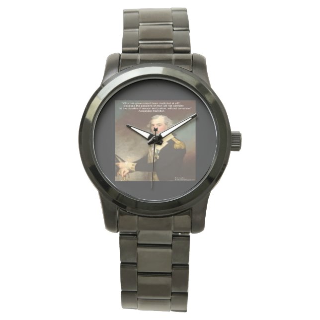 Alexander Hamilton "Why Government" WristWatch 腕時計 (正面)