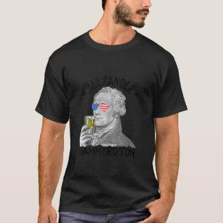 Alexander Hammerdton おもしろい4th of 7月Drking Ha Tシャツ