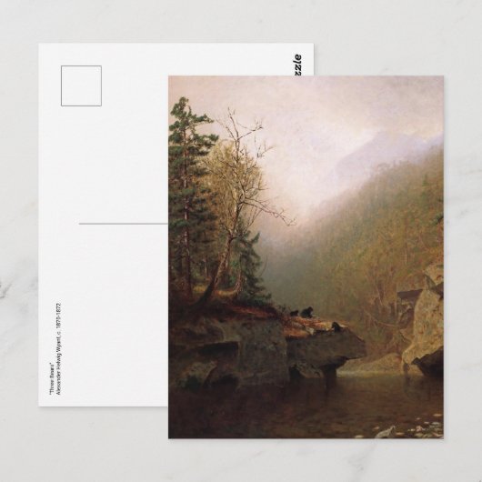 Alexander Helwig Wyant、Three Pears Pastcard ポストカード (正面/裏面)