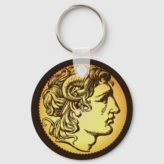 Alexander III of Macedon portrait (ancient coin)  キーホルダー (正面)