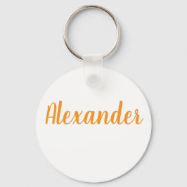 Alexander name Metal ring keychain キーホルダー