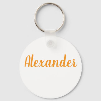 Alexander name Metal ring keychain キーホルダー