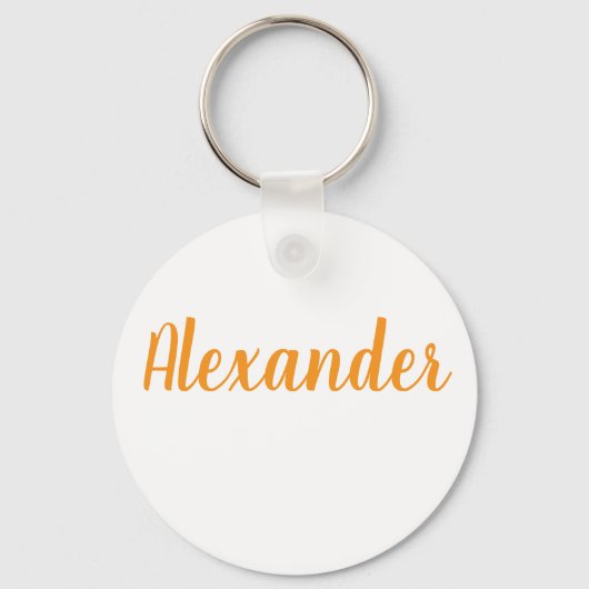Alexander name Metal ring keychain キーホルダー (正面)