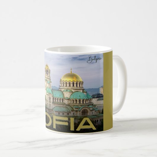 Alexander Nevsky Sofia (ブルガリアのヴィンテージギフト) コーヒーマグカップ (正面右)