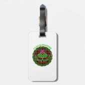 Alexander Scottish Tartan Celtic Thistle ラゲッジタグ (裏面縦)