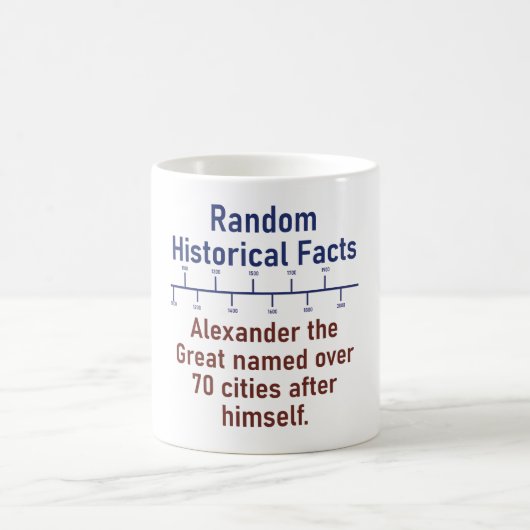 Alexander The 素晴らし Named – 歴史の事実 コーヒーマグカップ (中央)