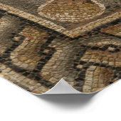 Alexander the Great, Bucephalus and Peritas mosaic ポスター (角)