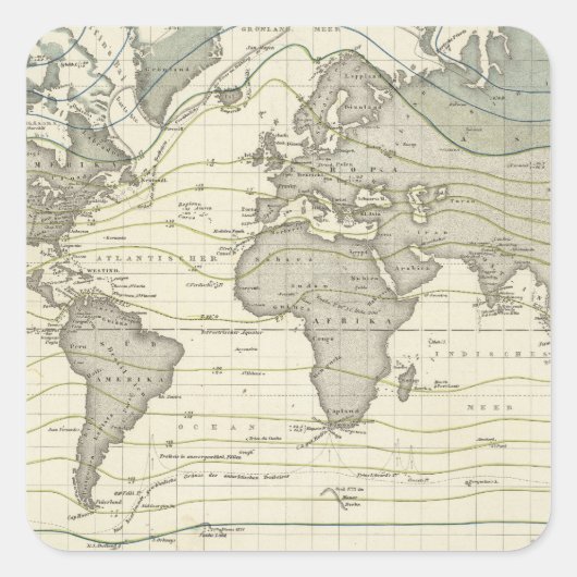 Alexander von Humboldt系等温曲線 スクエアシール (正面)