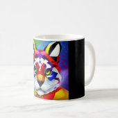 Alexander's Cat black center mug コーヒーマグカップ (正面右)