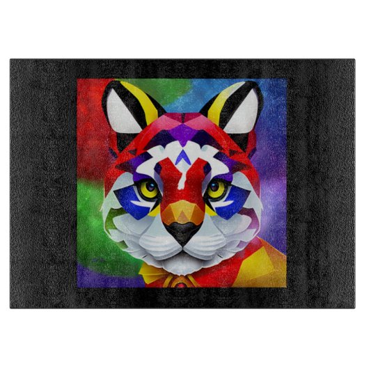 Alexander's Cat black glass cutting board カッティングボード (正面)