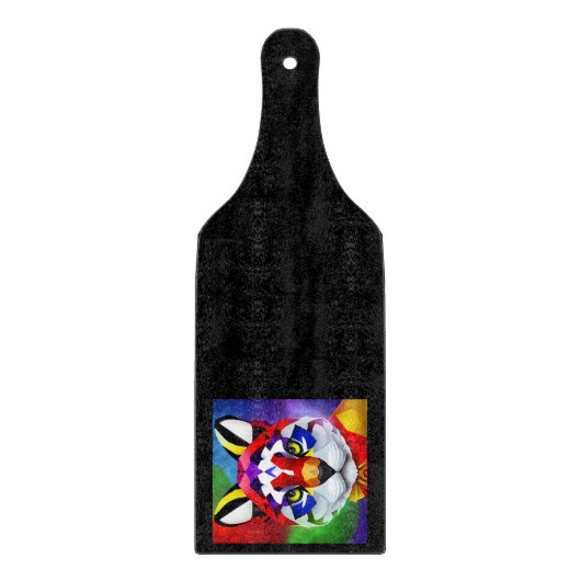 Alexander's Cat black glass paddle cutting board カッティングボード (正面)