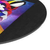 Alexander's Cat black round glass cutting board カッティングボード (角)