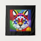 Alexander's Cat black tapestry タペストリー (正面)