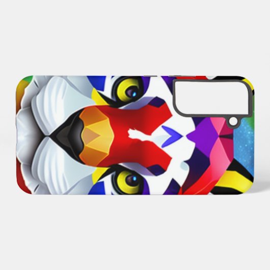 Alexander's Cat closeup Samsung S22+ phone case Samsung Galaxyケース (裏面横)