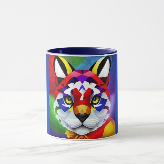 Alexander's Cat navy blue center combo mug マグカップ (中央)