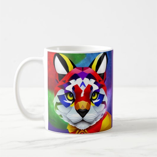 Alexander's Cat purple right hand mug コーヒーマグカップ (左)