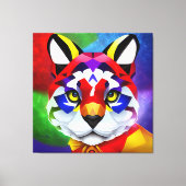 Alexander's Cat white canvas print キャンバスプリント (正面)