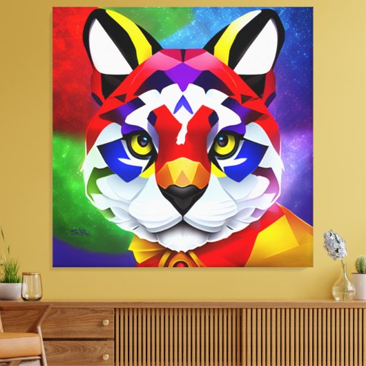 Alexander's Cat white canvas print キャンバスプリント (インサイチュ (リビング))