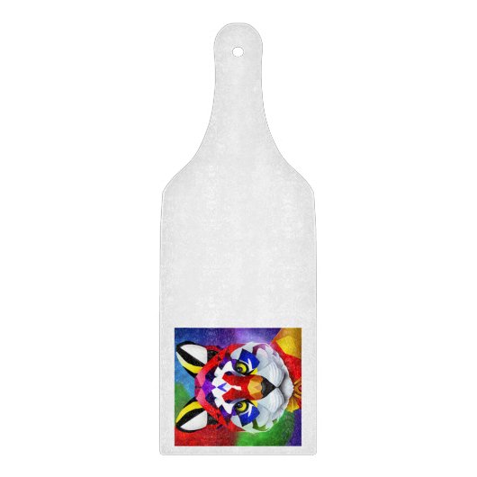 Alexander's Cat white glass paddle cutting board カッティングボード (正面)