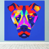 Alexander's Dog blue canvas print キャンバスプリント (インサイチュ (ウッドフロア))
