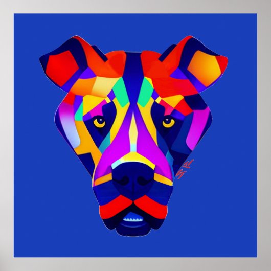 Alexander's Dog blue value matte poster ポスター (正面)