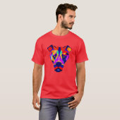 Alexander's Dog men red vivid T-shirt Tシャツ (正面フル)
