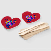 Alexander's Dog red heart hand fans ハンドファン (組立なし)