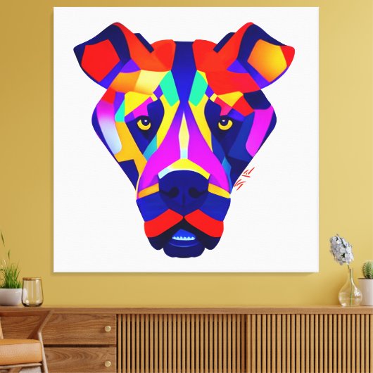 Alexander's Dog white canvas print キャンバスプリント (インサイチュ (リビング))