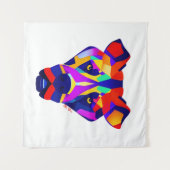 Alexander's Dog white tapestry タペストリー (正面(横))