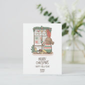 Alexandra Dikaiaによるсクリスマスのパターン シーズンポストカード (スタンド正面)