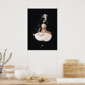 Alexandra Dikaiaによる銀羽リス ポスター (キッチン)