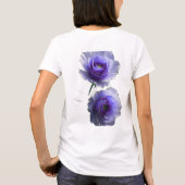 AlexDizaine "永遠の愛" 3D ラベンダー ハート Tシャツ (裏面)