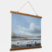 Alexey Bogolyuboff. Sledding on the Neva River... 吊り下げ型タペストリー (傾斜あり)