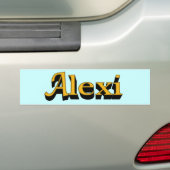 Alexi バンパーステッカー (車上)